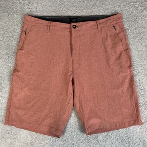 S 7 Diamonds Shorts Men's 36 Pink Lightweight Stretch Pockets Performance